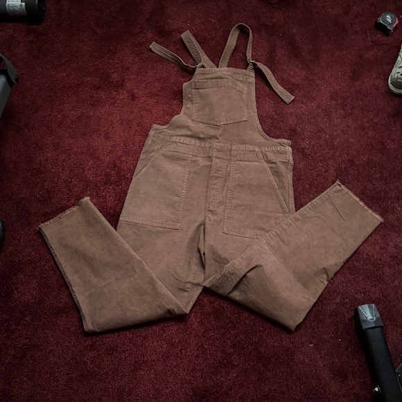 Aerie Werk & Play Corduroy
Overalls Brown, color: universe - Picture 2 of 4